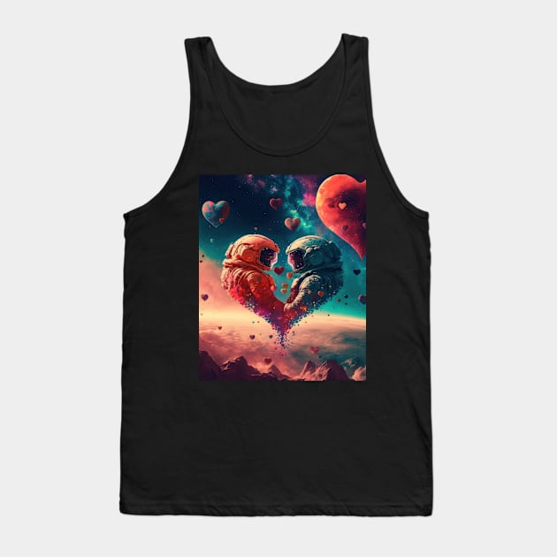 Love in space Tank Top by MorningPanda